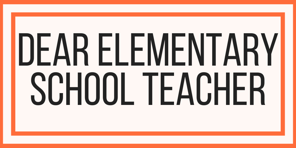Dear Elementary School Teacher With A Visually Impaired Student