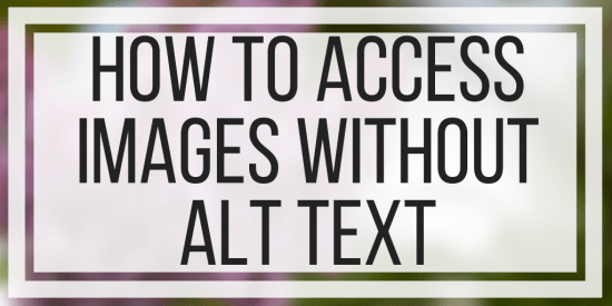 How To Access Images Without Alt Text